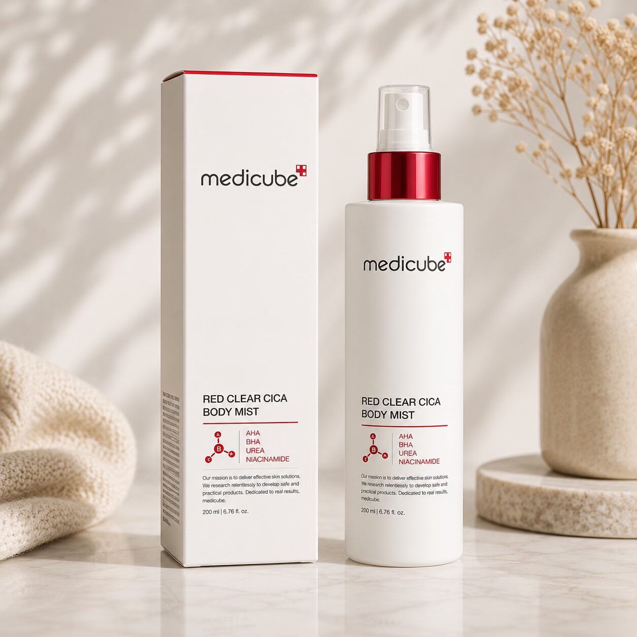 اسپری ضد جوش بدن رد کلییر سیکا مدیکیوب (Medicube Red Clear Cica Body Mist)